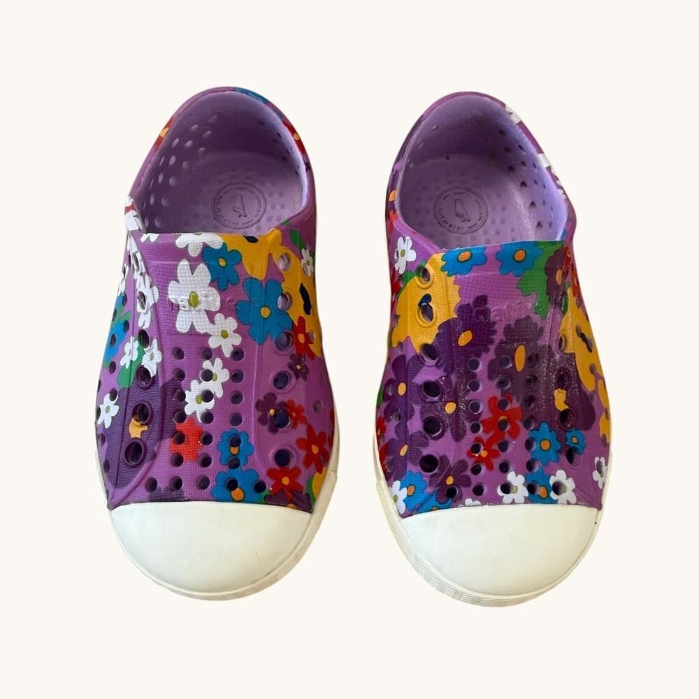 Native Jefferson Floral Print Slip-On Shoes Toddler Girls Size 6